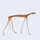 Escultura Cachorro Baleia em Madeira