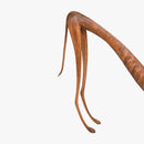 Escultura Cachorro Baleia em Madeira Espreguiçando