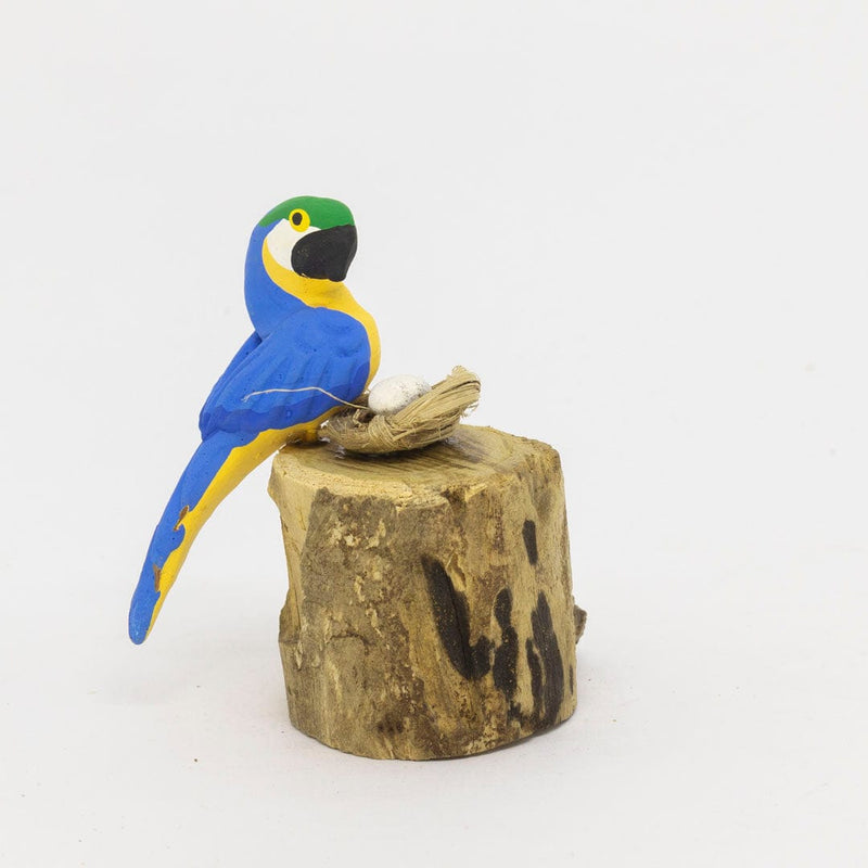 Escultura 1 Pássaro na Madeira 015