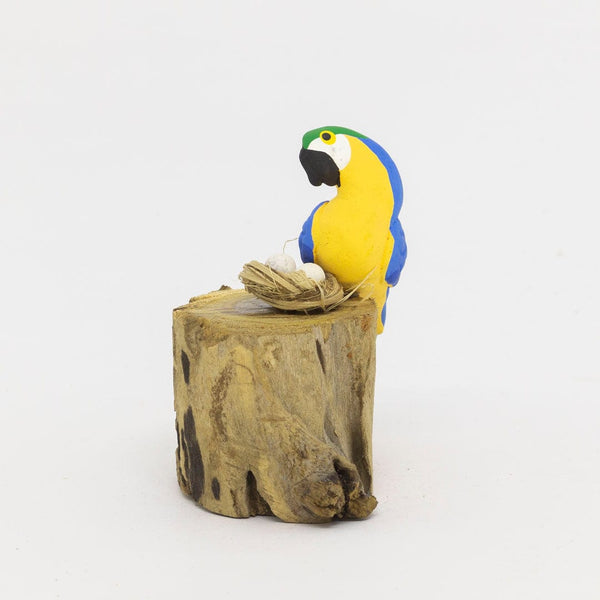 Escultura 1 Pássaro na Madeira 015