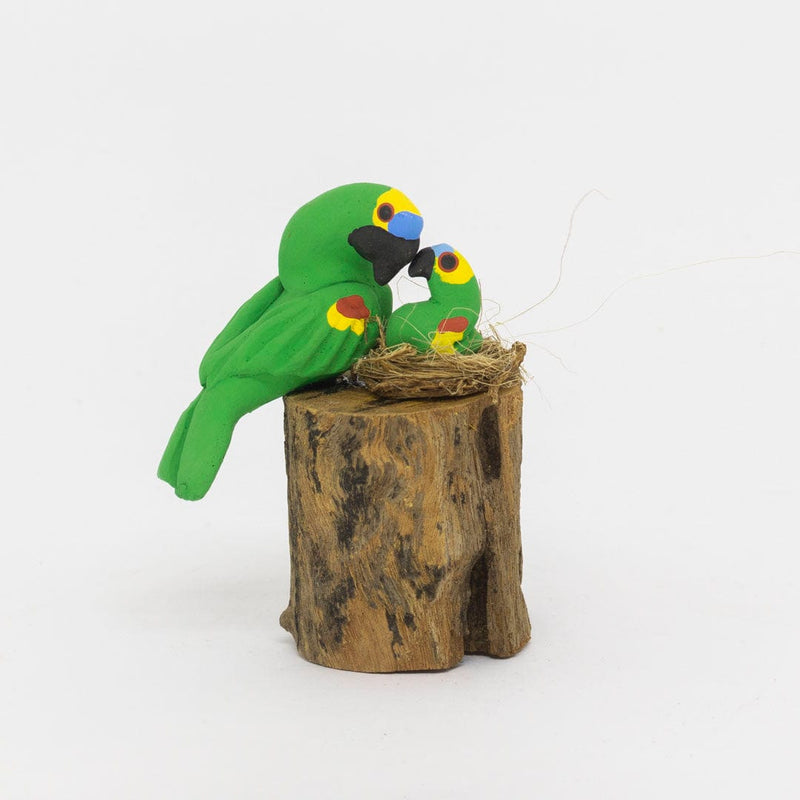 Escultura 1 Pássaro na Madeira 020