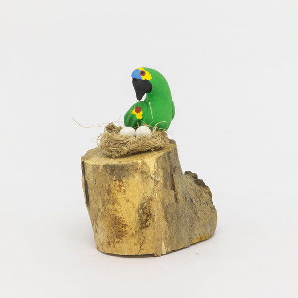 Escultura 1 Pássaro na Madeira 024
