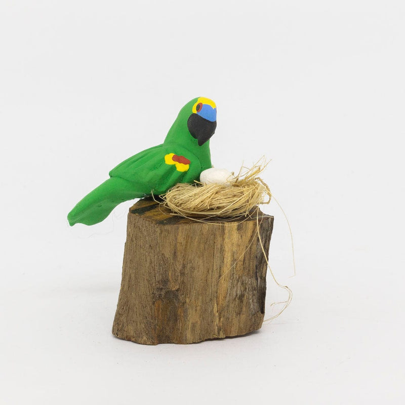 Escultura 1 Pássaro na Madeira 026