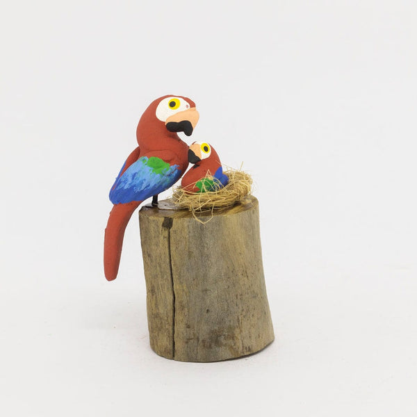Escultura 1 Pássaro na Madeira 032