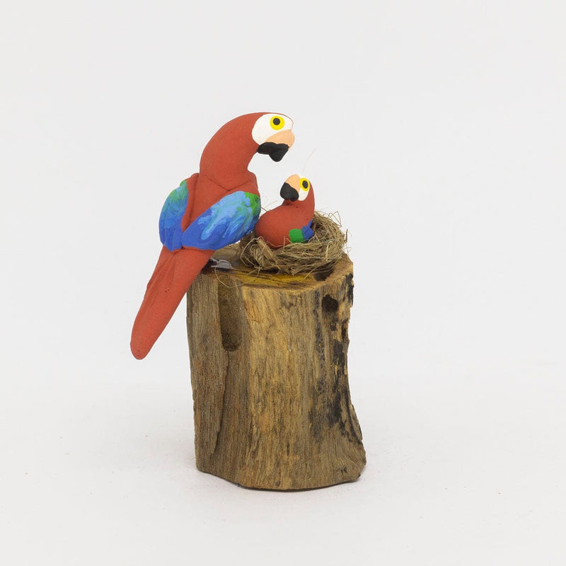 Escultura 1 Pássaro na Madeira 034
