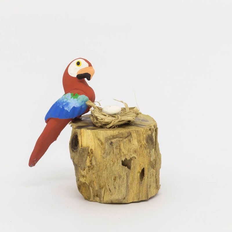 Escultura 1 Pássaro na Madeira 039