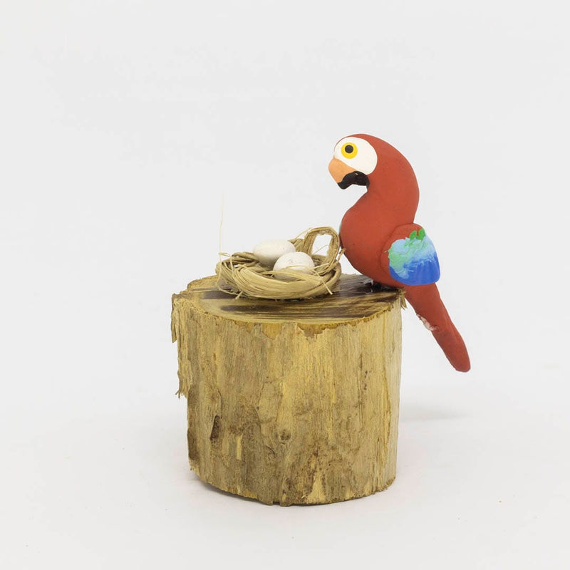 Escultura 1 Pássaro na Madeira 039