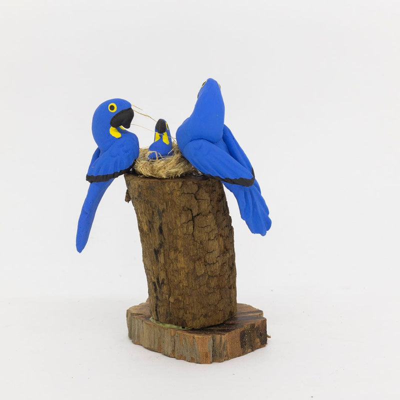 Escultura 2 Pássaros na Madeira 002