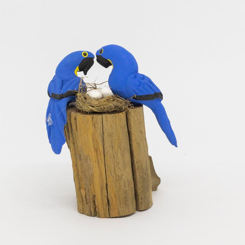 Escultura 2 Pássaros na Madeira 018