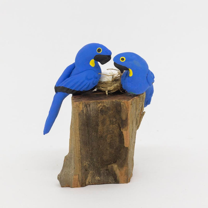 Escultura 2 Pássaros na Madeira 018