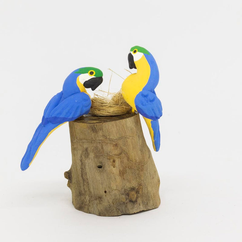 Escultura 2 Pássaros na Madeira 024