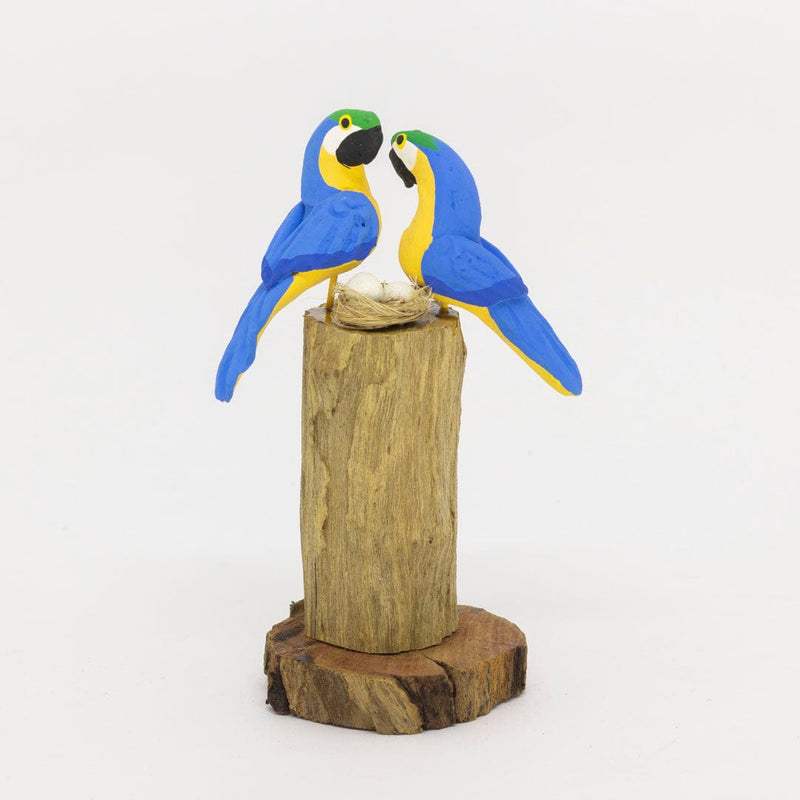 Escultura 2 Pássaros na Madeira 026