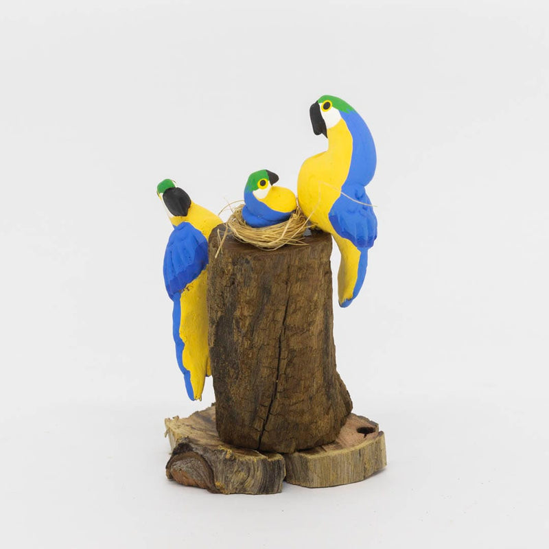 Escultura 2 Pássaros na Madeira 028