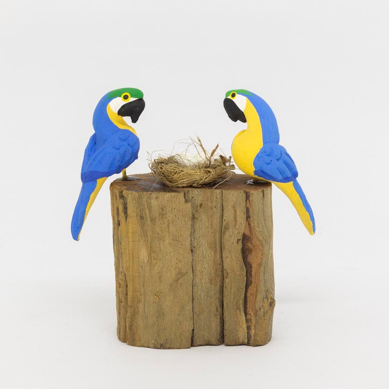 Escultura 2 Pássaros na Madeira 035