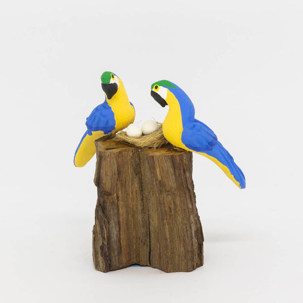 Escultura 2 Pássaros na Madeira 036