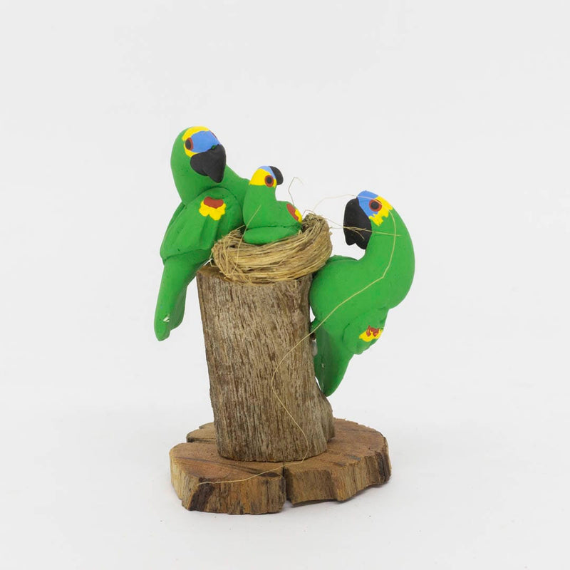 Escultura 2 Pássaros na Madeira 040