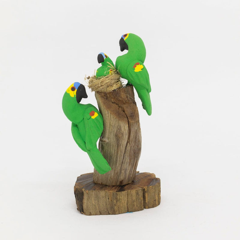 Escultura 2 Pássaros na Madeira 042
