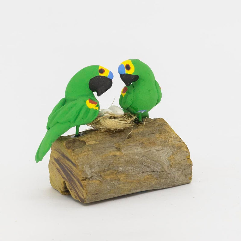 Escultura 2 Pássaros na Madeira 046