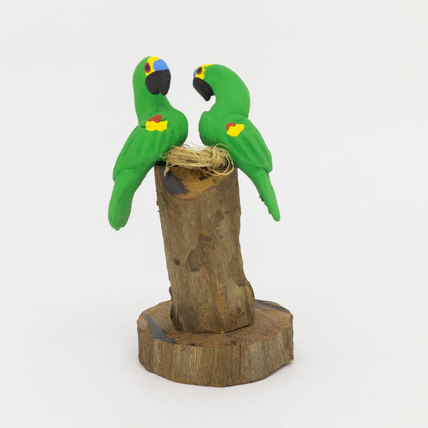 Escultura 2 Pássaros na Madeira 056