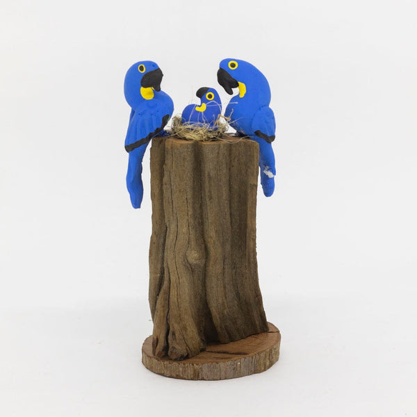 Escultura 3 Pássaros na Madeira 024