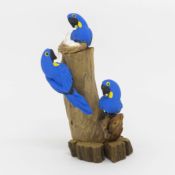 Escultura 3 Pássaros na Madeira 030