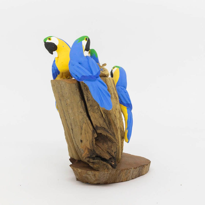 Escultura 3 Pássaros na Madeira 038