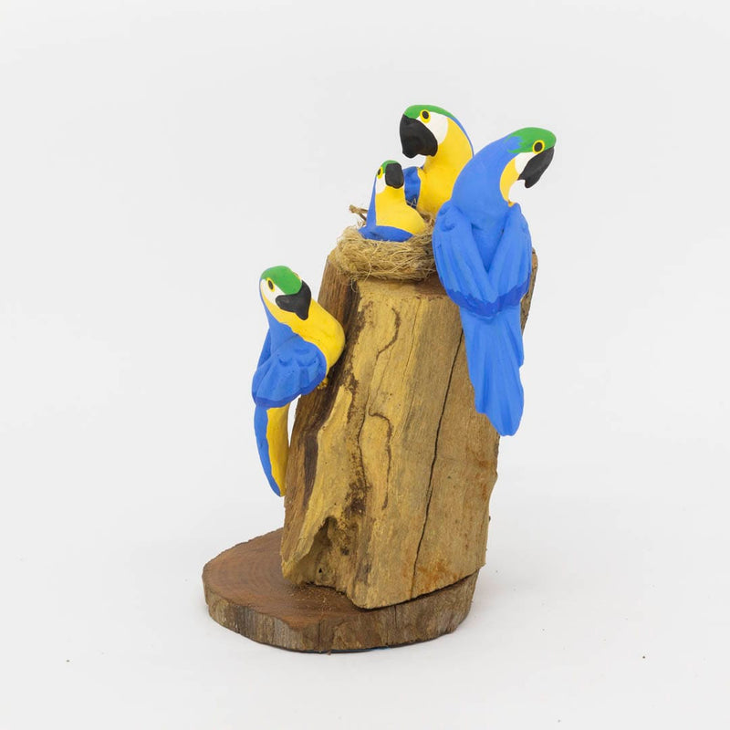 Escultura 3 Pássaros na Madeira 038