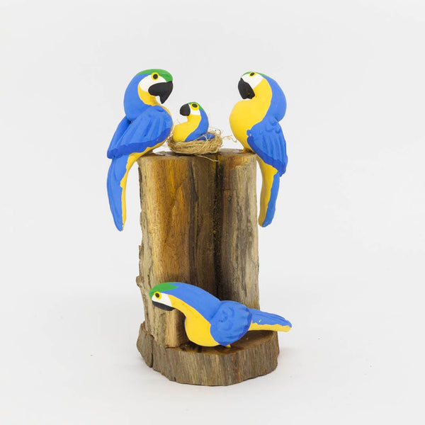 Escultura 3 Pássaros na Madeira 041