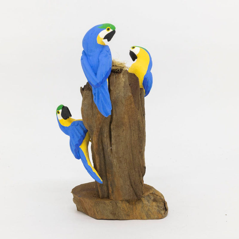 Escultura 3 Pássaros na Madeira 051