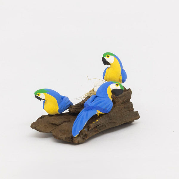 Escultura 3 Pássaros na Madeira 053