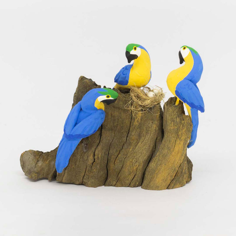 Escultura 3 Pássaros na Madeira 054