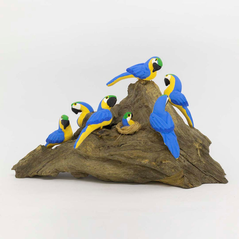 Escultura 6 Pássaros na Madeira 007