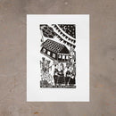 Xilogravura São João na Roça - 66 X 48 cm